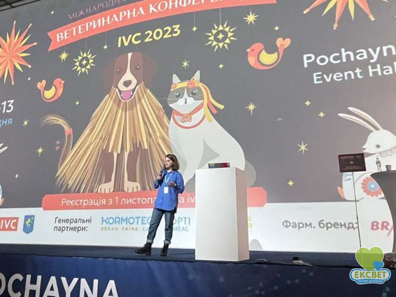 Юлія Геннадіївна Гуріна, лікар внтенсивної терапії Ексвет - виступ на ветеринарній конференції